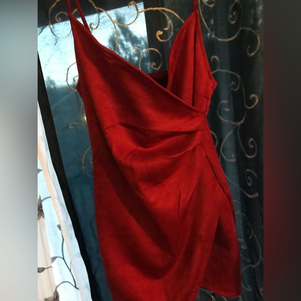 Elegant Burgundy Dress